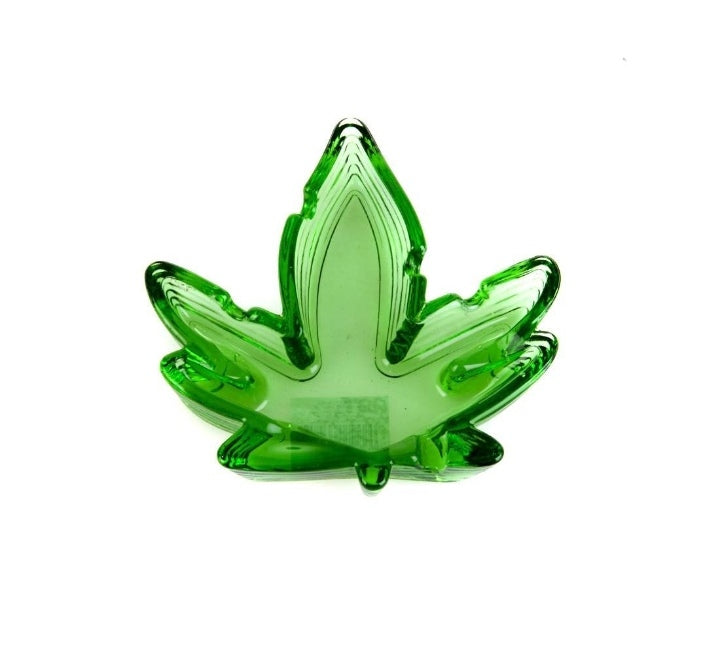 CENDRIER VERRE GREEN LEAF